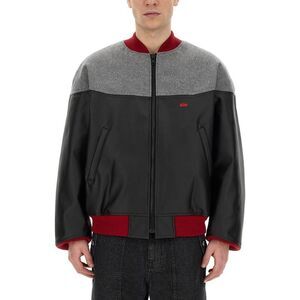 AIE Men's Colorblock Bomber Jacket Men BLACK Outerwear